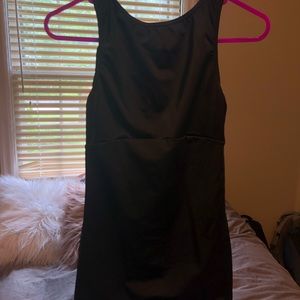 Black Stoned Unitard with Royal Blue Stoned Skirt